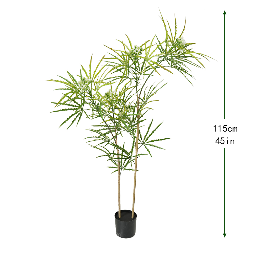 2-pole peacock wood potted plant