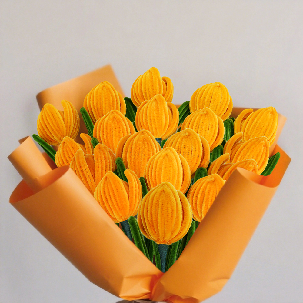 Tulip twist stick flower