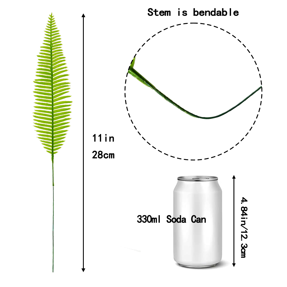 Artificial plastic leaves