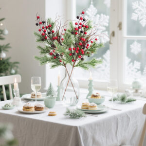 Christmas Artificial with Red