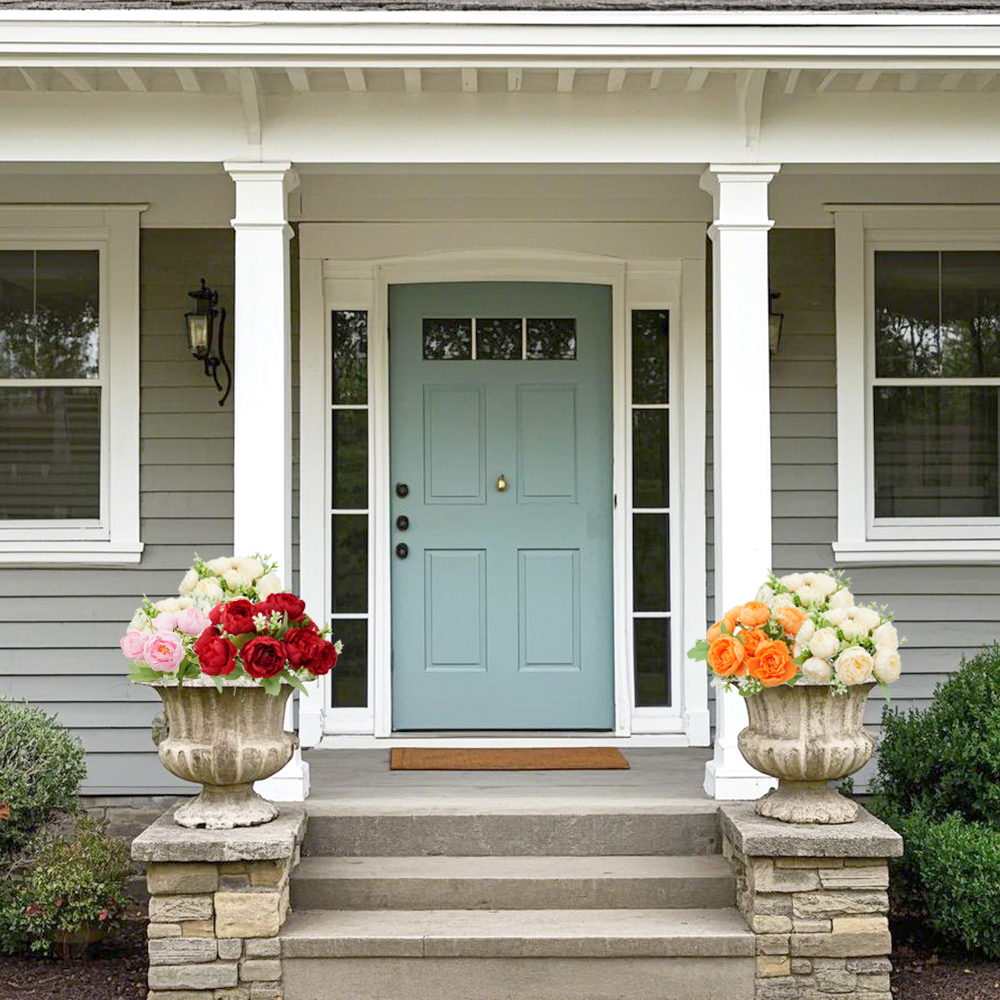 Simulation rose peony bouquet