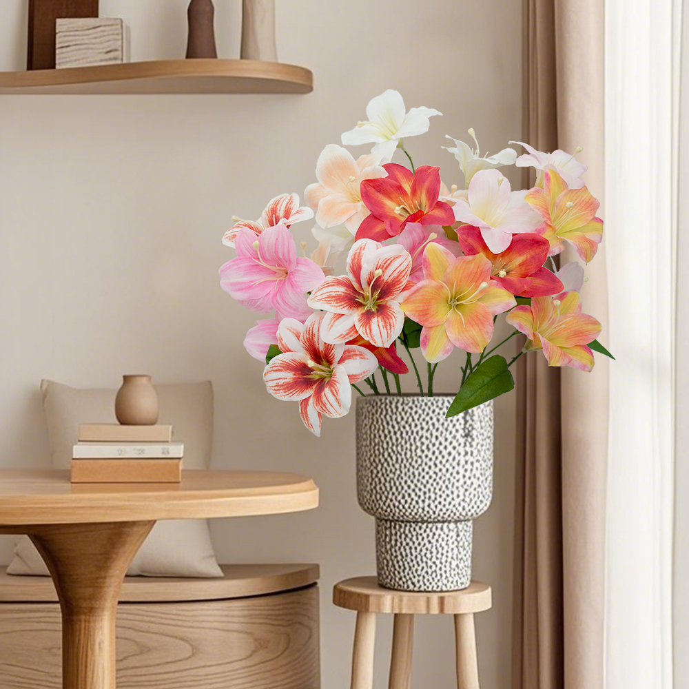 10 Artificial Lily Flowers