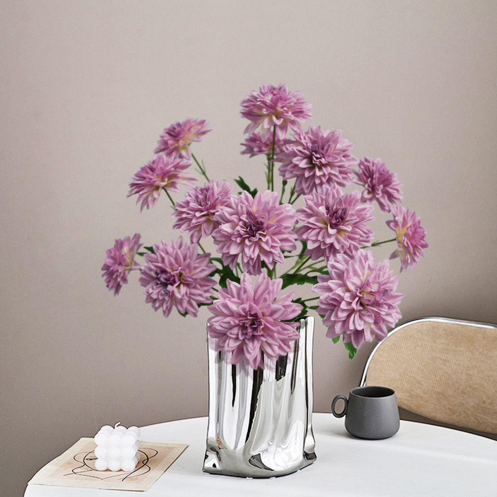 2 Artificial dahlia flower