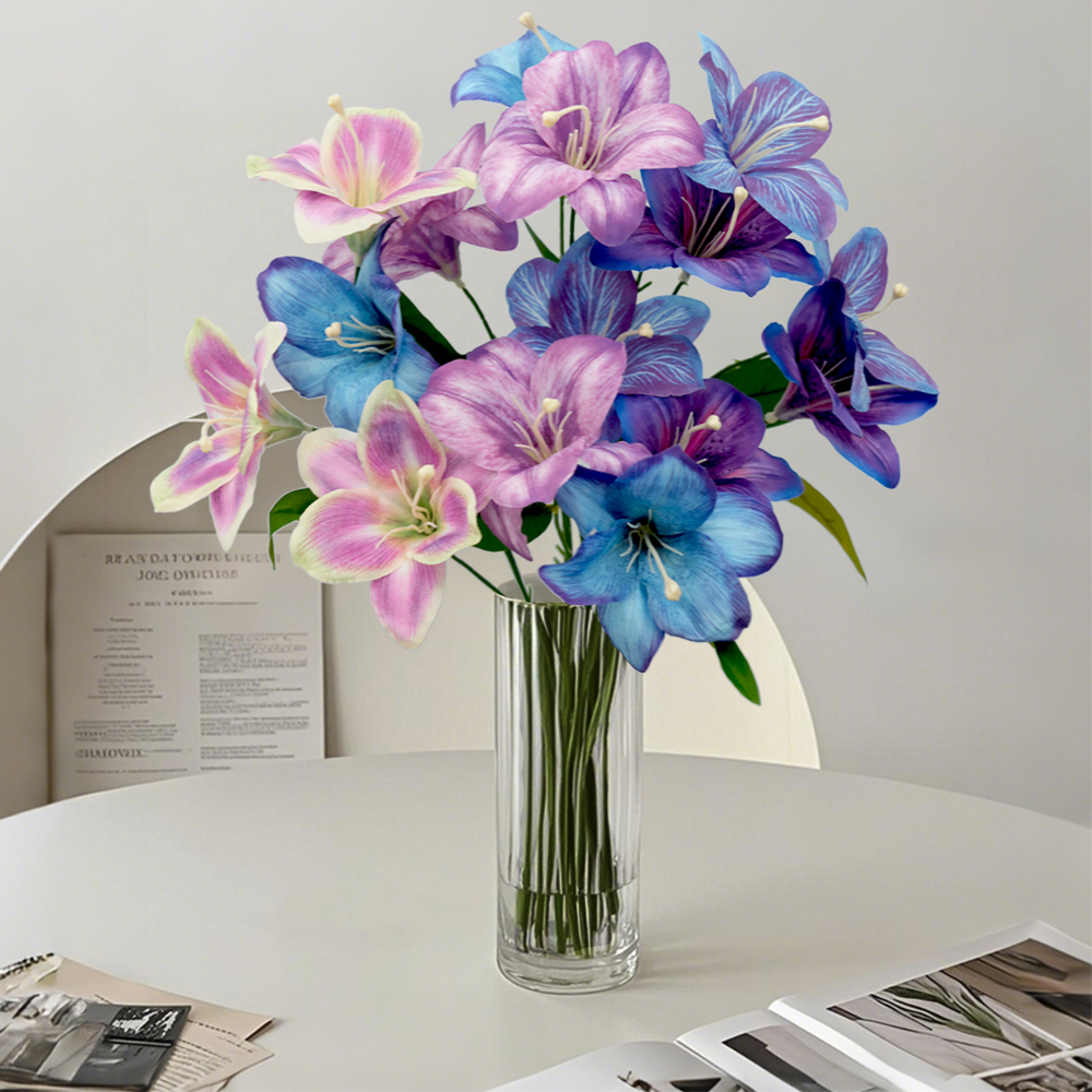 10 Artificial Lily Flowers