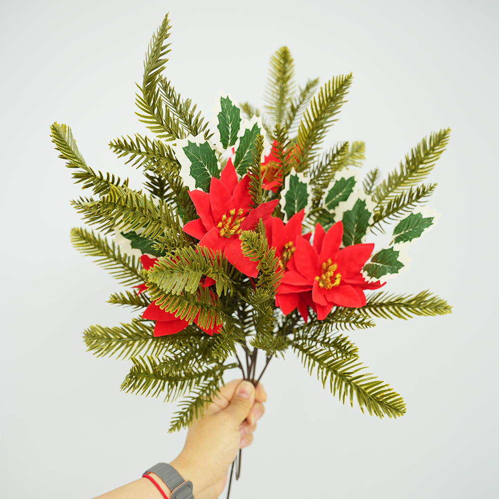 桌摆5 Christmas Floral Pine Cones