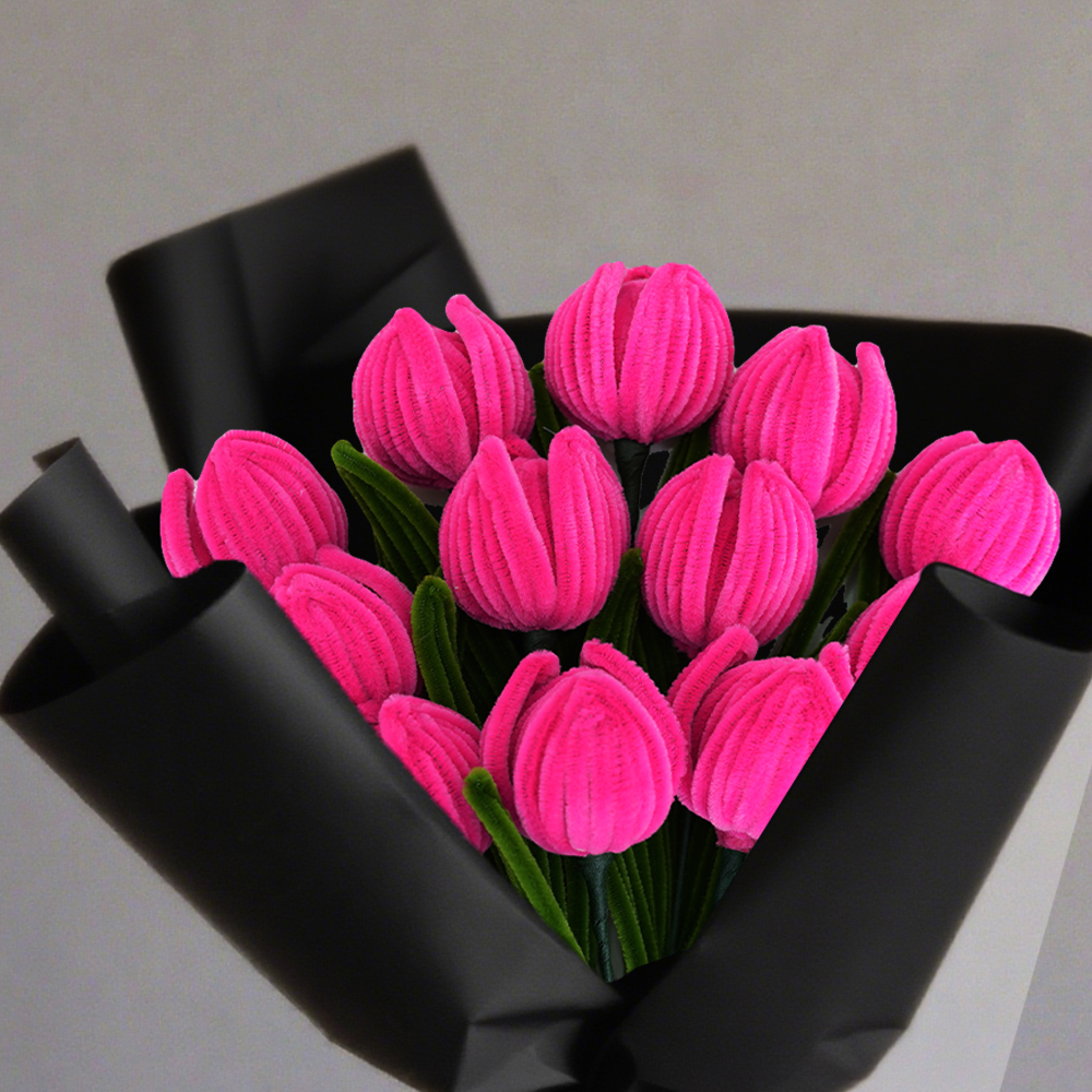 Tulip twist stick flower