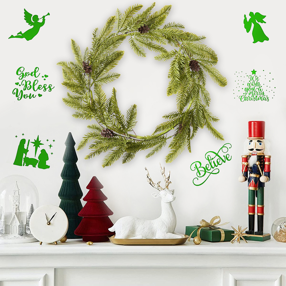 桌摆5 Christmas Floral Pine Cones