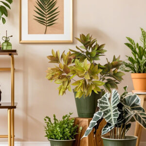 Simulated two-pronged apple leaf