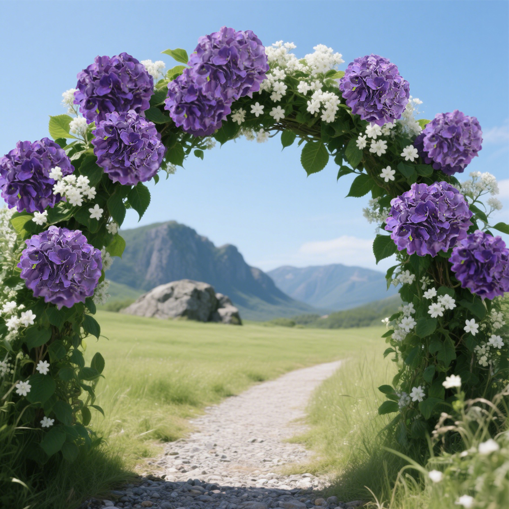 7 Simulation film hydrangea