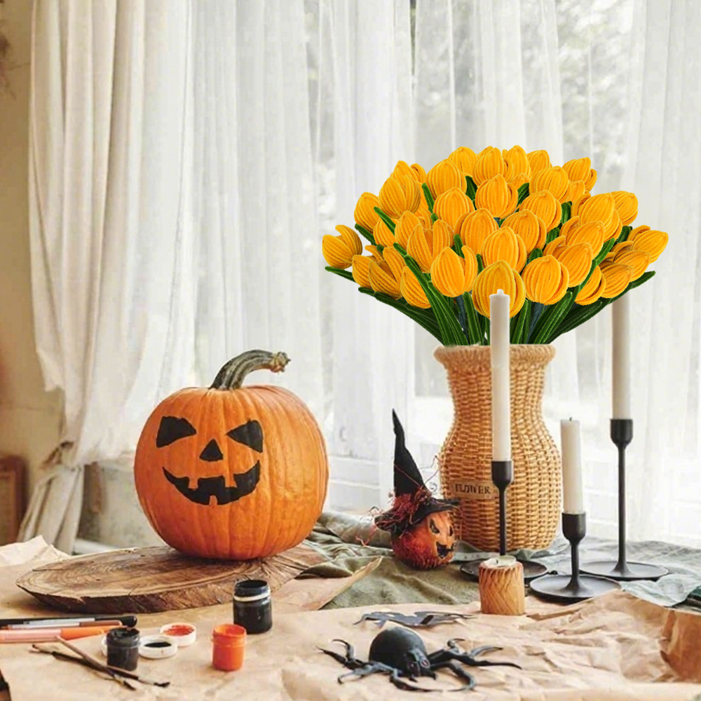 5 Tulip twist stick flower