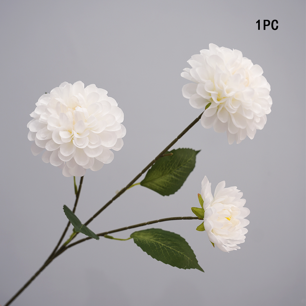 Artificial flowers with 3 heads of dark fragrance