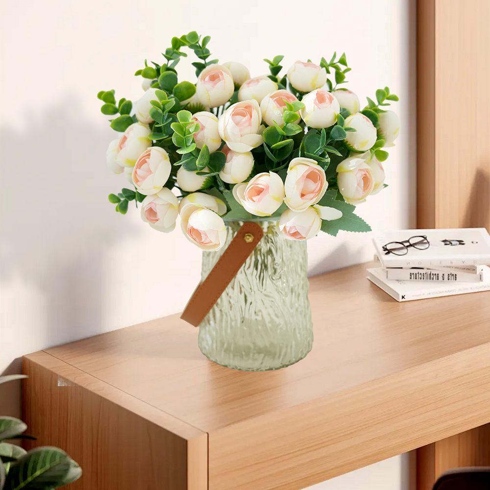 Artificial Flowers Eucalyptus Rose