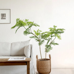 Artificial double-leaf banyan