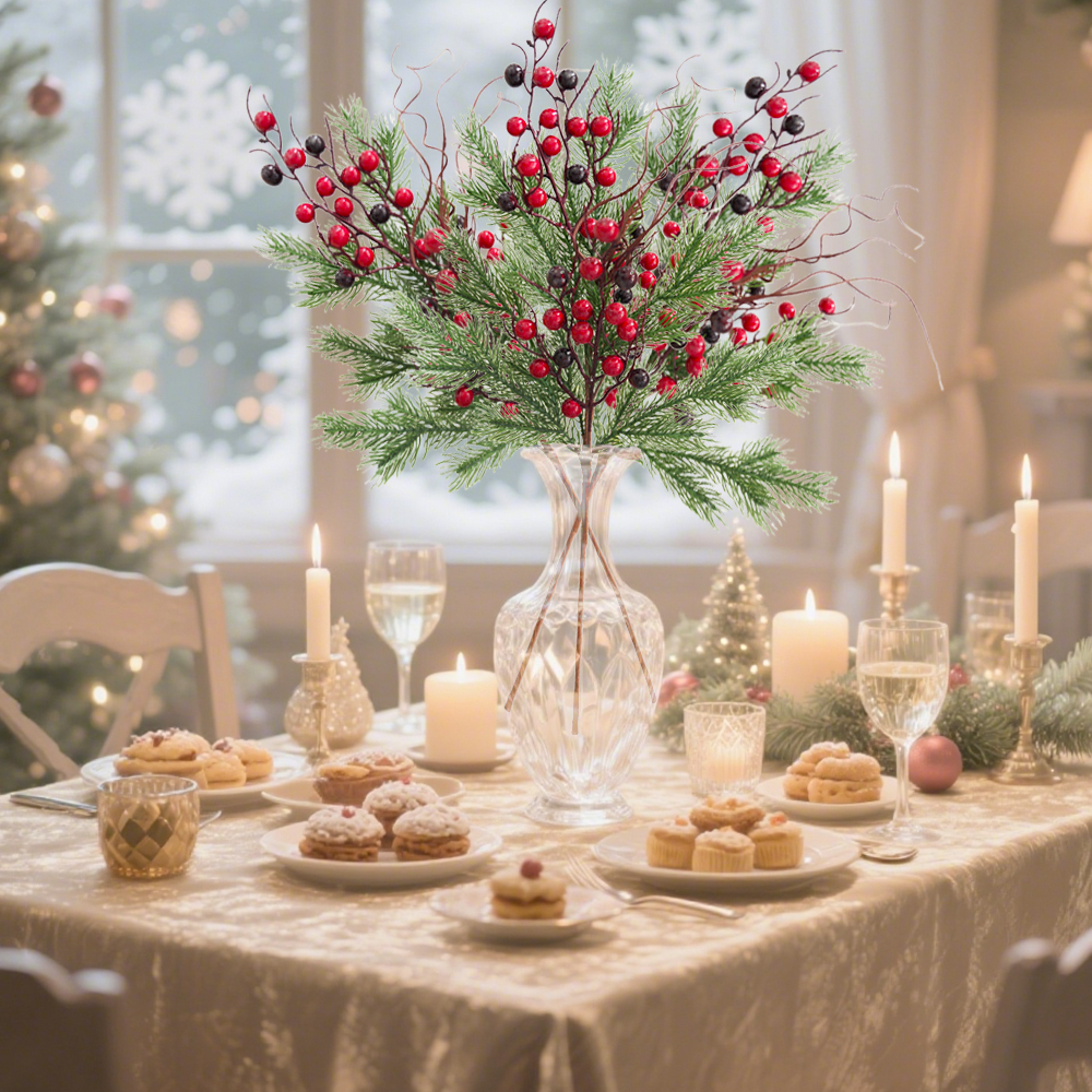 Christmas Artificial with Red