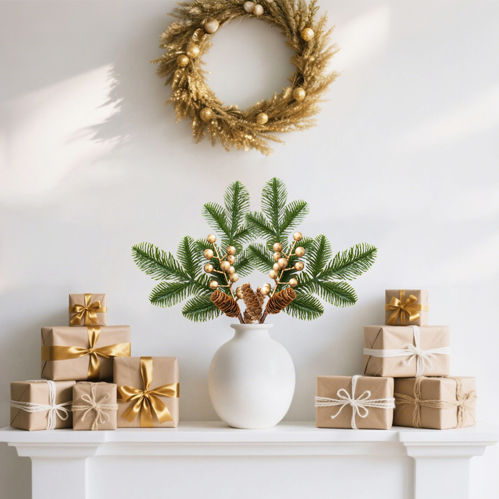 6 Artificial Pine Branch