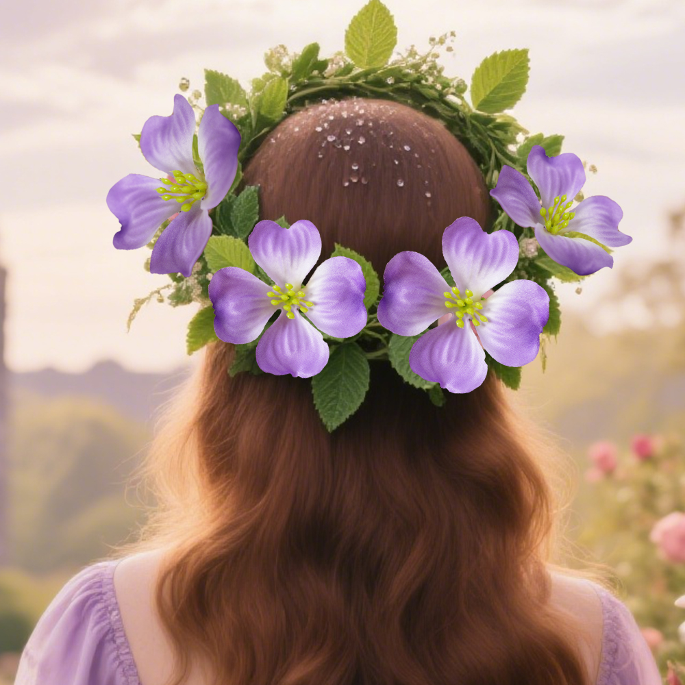 6 Artificial four-photo flower head