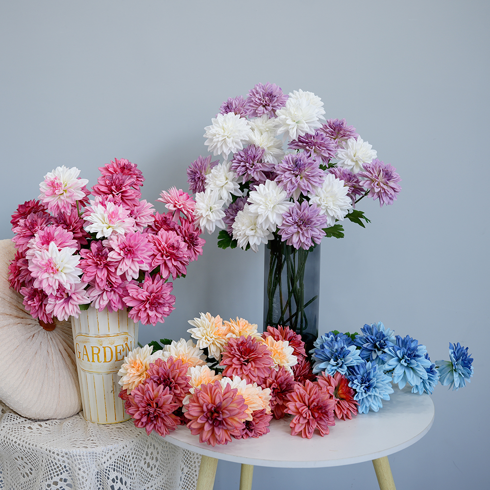 2 Artificial dahlia flower