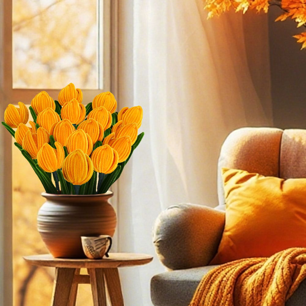 5 Tulip twist stick flower