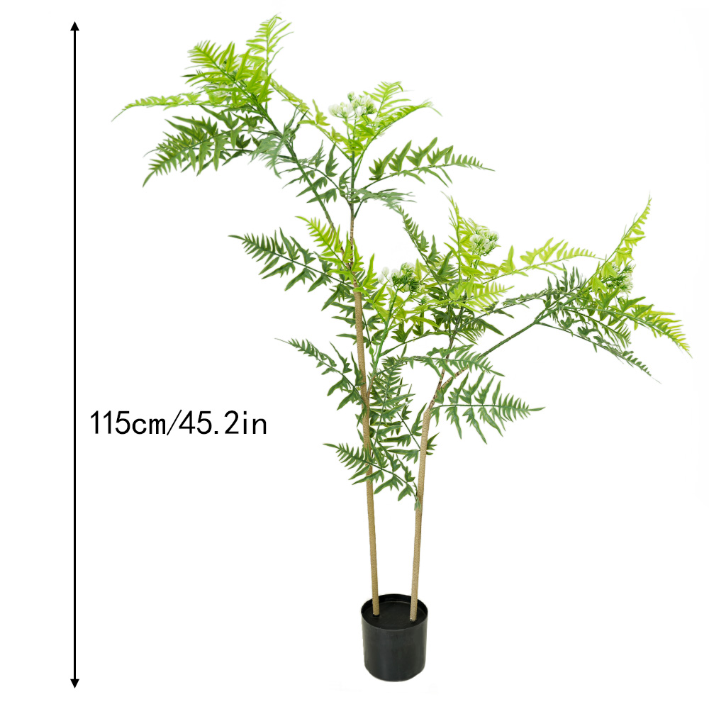 Artificial small flame potted plants