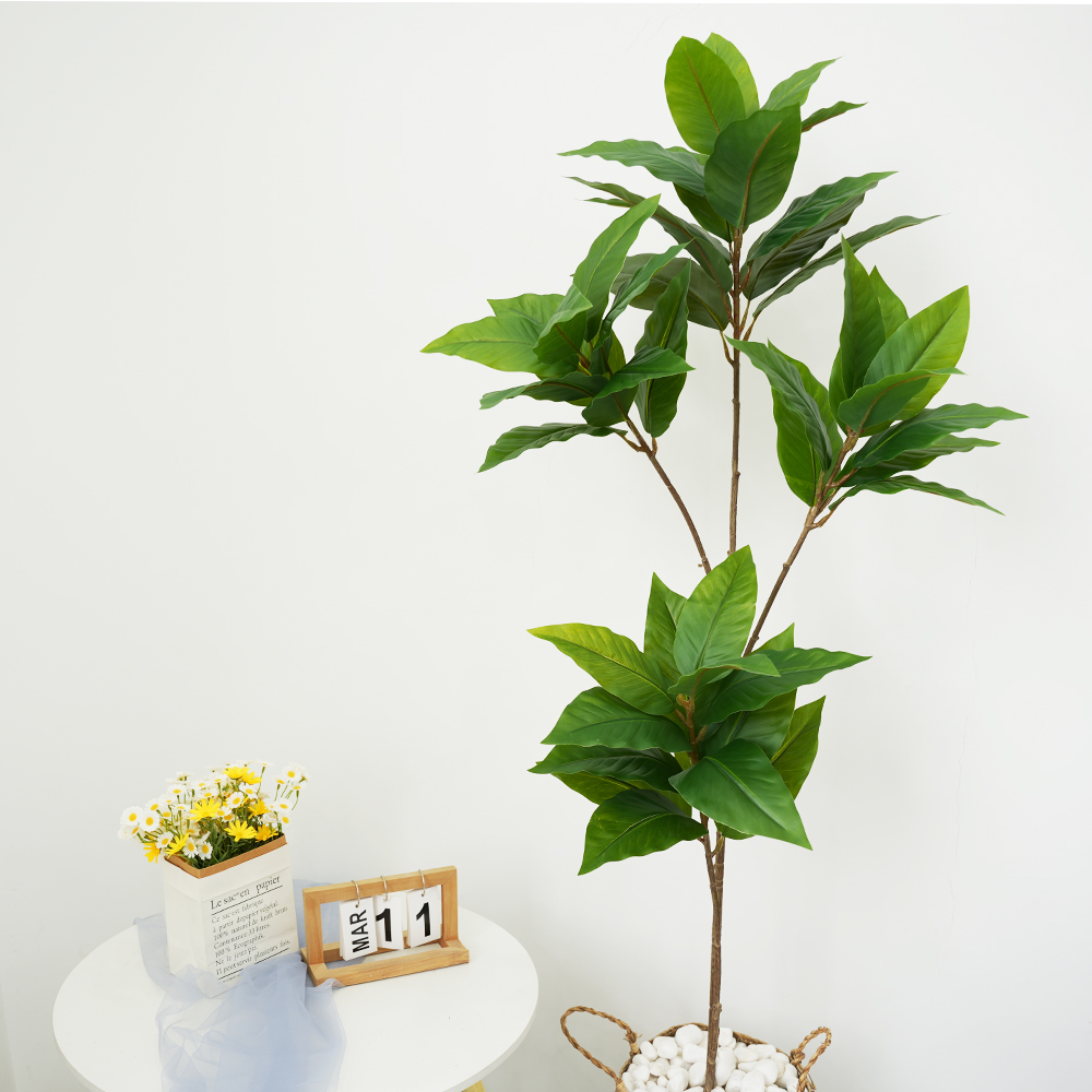 9 Simulated magnolia leaves, banyan leaves