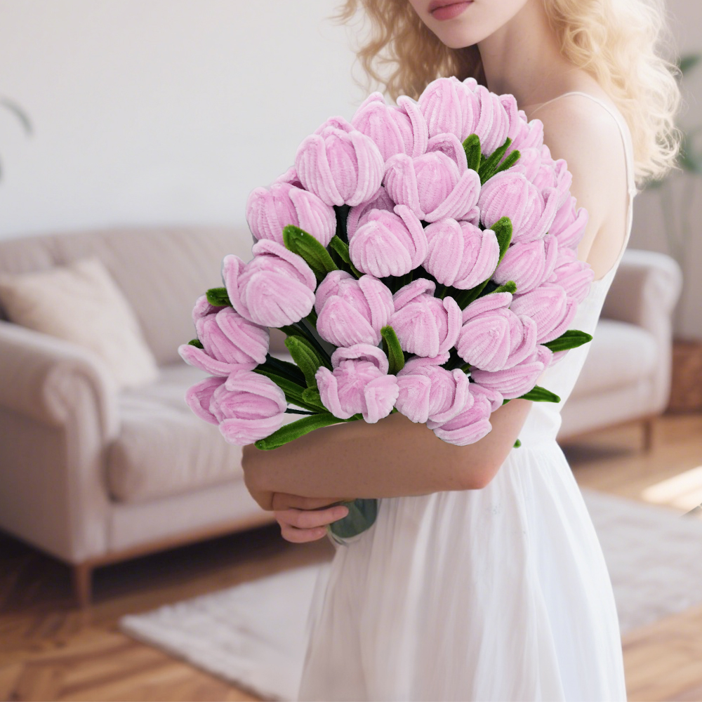 Tulip twist stick flower