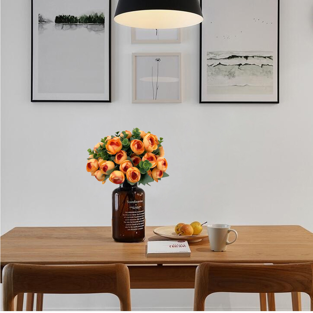 Artificial Flowers Eucalyptus Rose