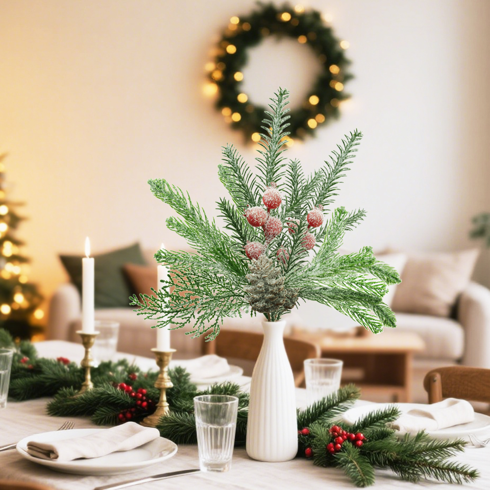 14 Green&Red Christmas Pine