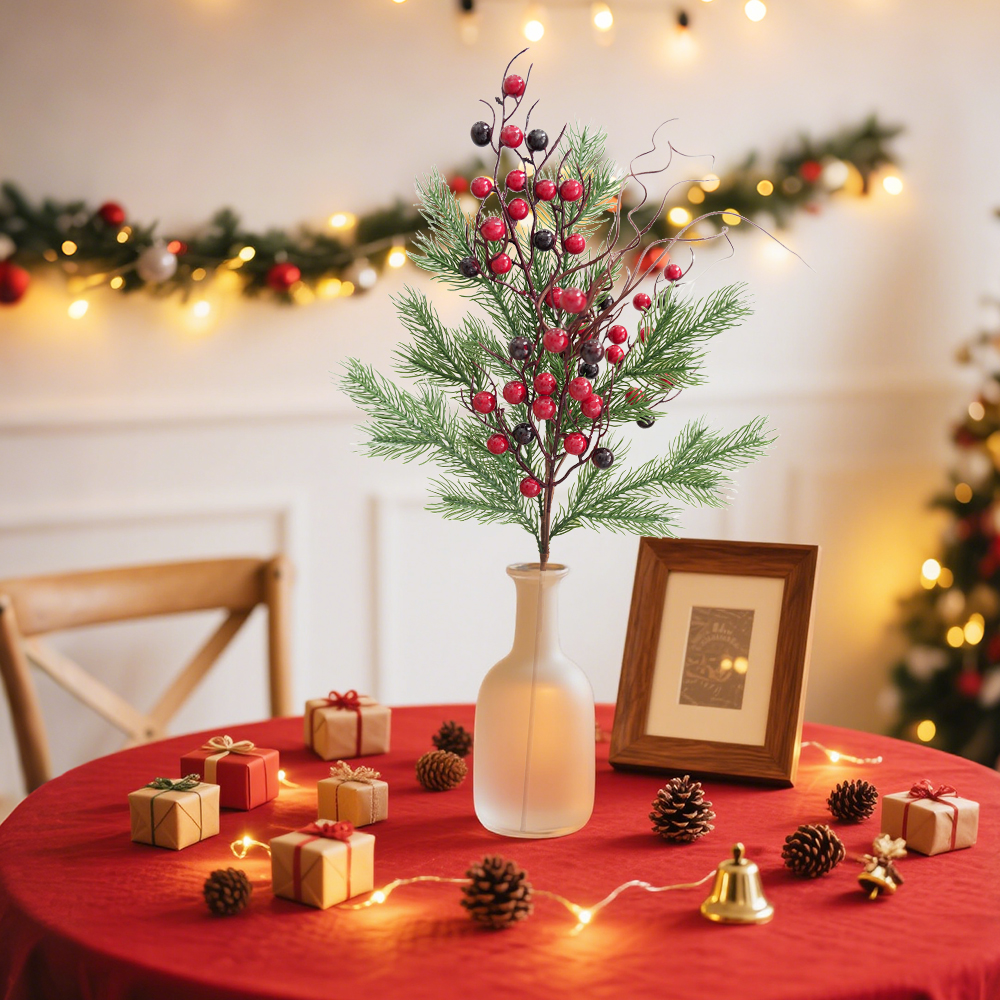 Christmas Artificial with Red