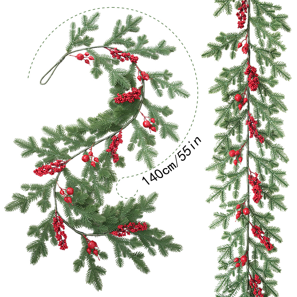 Simulation of Christmas red vine