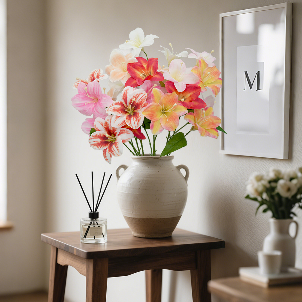 10 Artificial Lily Flowers