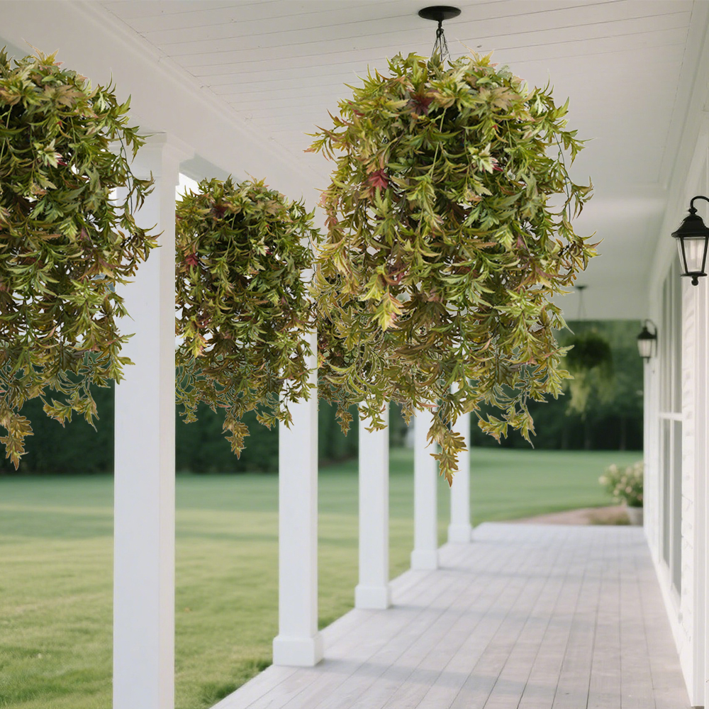 23 Artificial Plant Red Maple Leaf