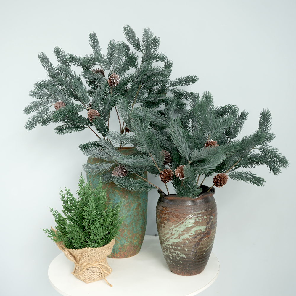 10 Christmas Pine cone high branch