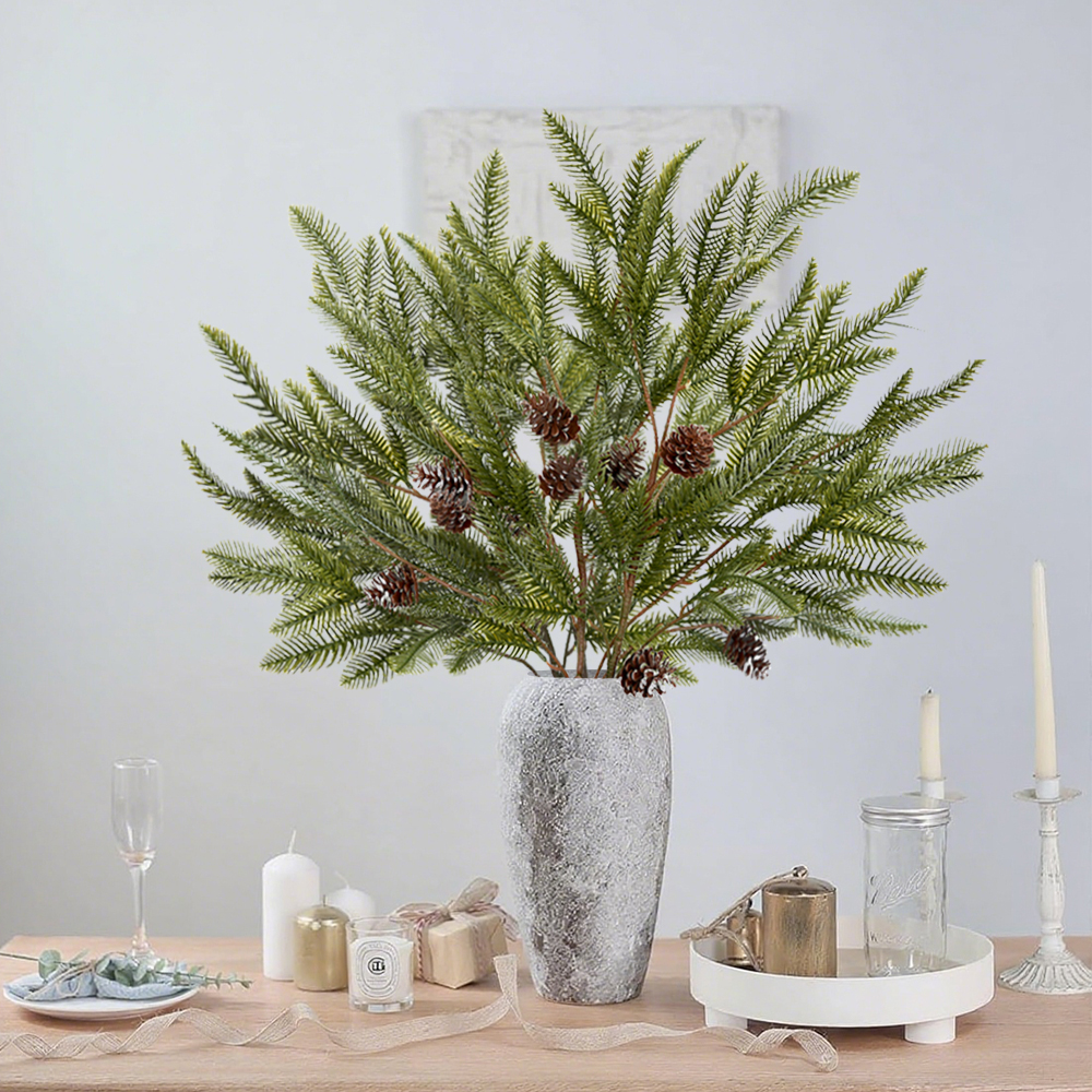 12 Artificial Pine Needles Branch