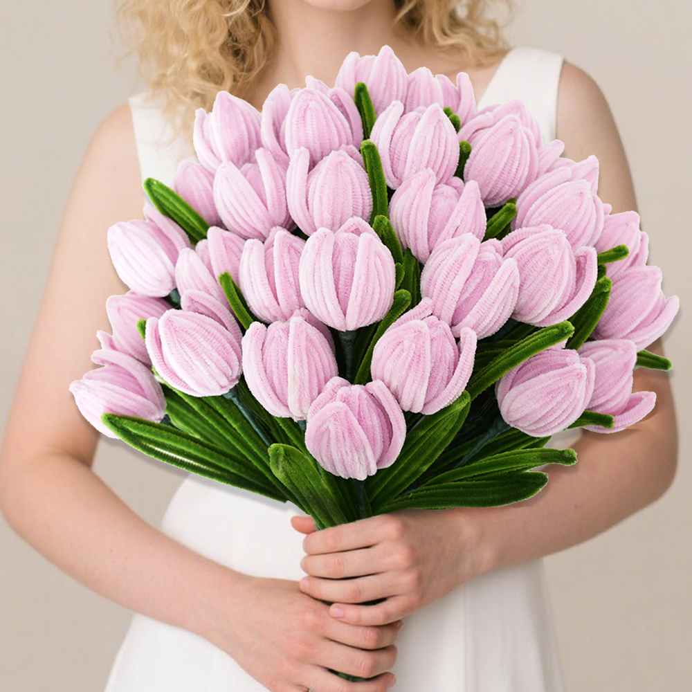 5 Tulip twist stick flower