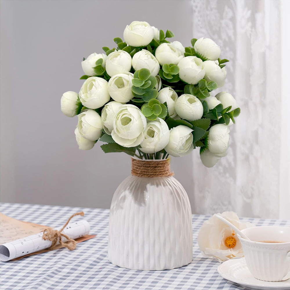 Artificial Flowers Eucalyptus Rose