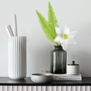 Artificial plastic leaves