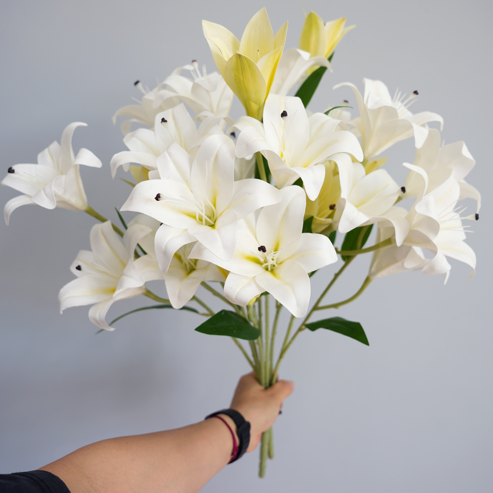 8 12 Heads Artificial Lily