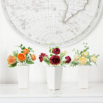 Silk-like peony bouquet