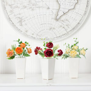 Silk-like peony bouquet