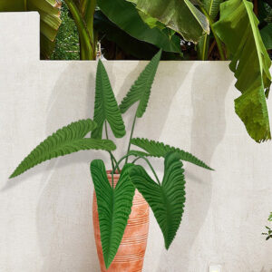 Artificial green Penglai banana leaves