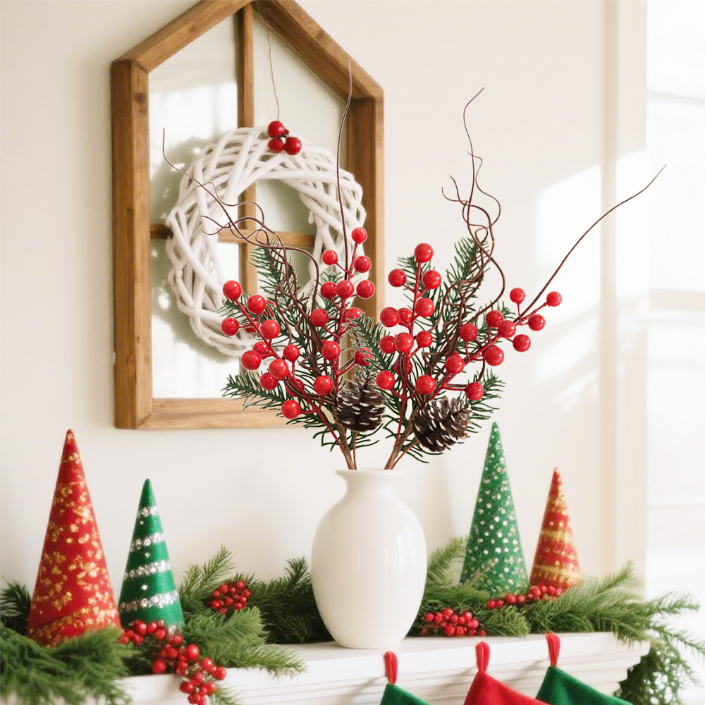 14 Green&Red Christmas Pine