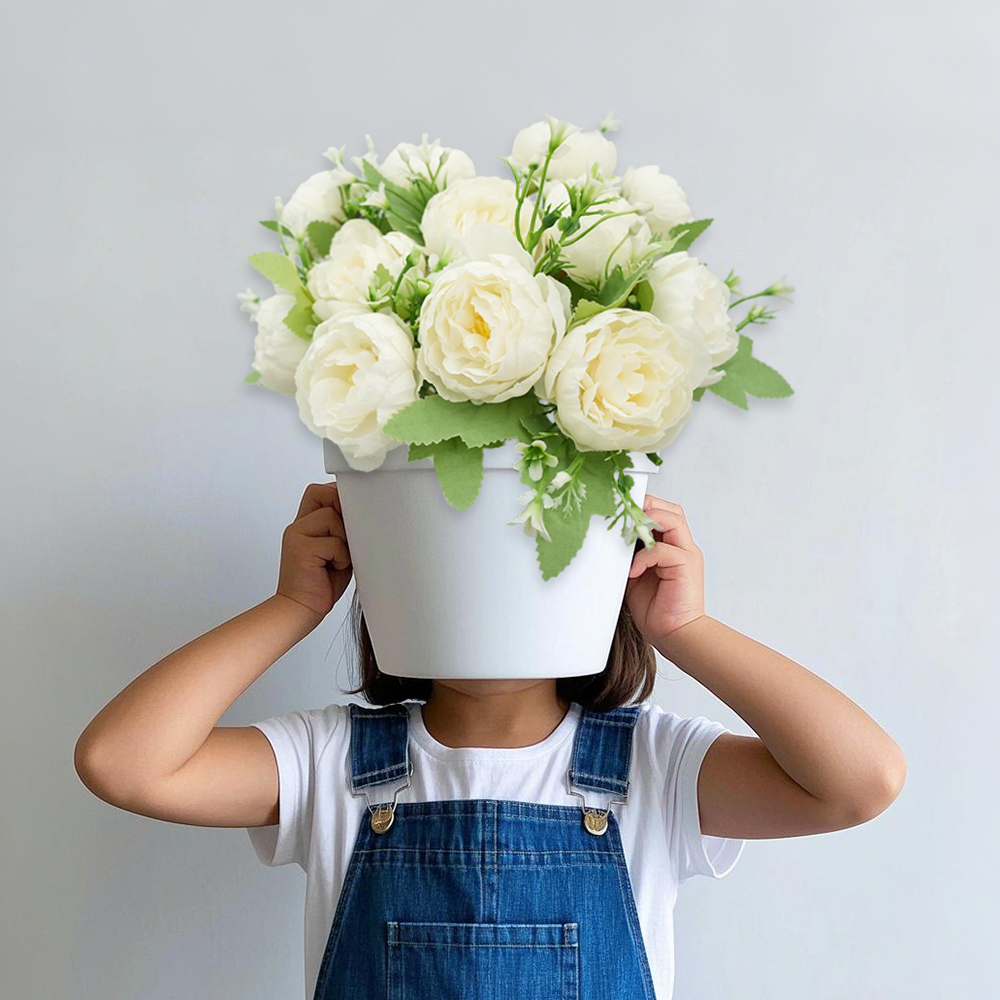 Simulation rose peony bouquet