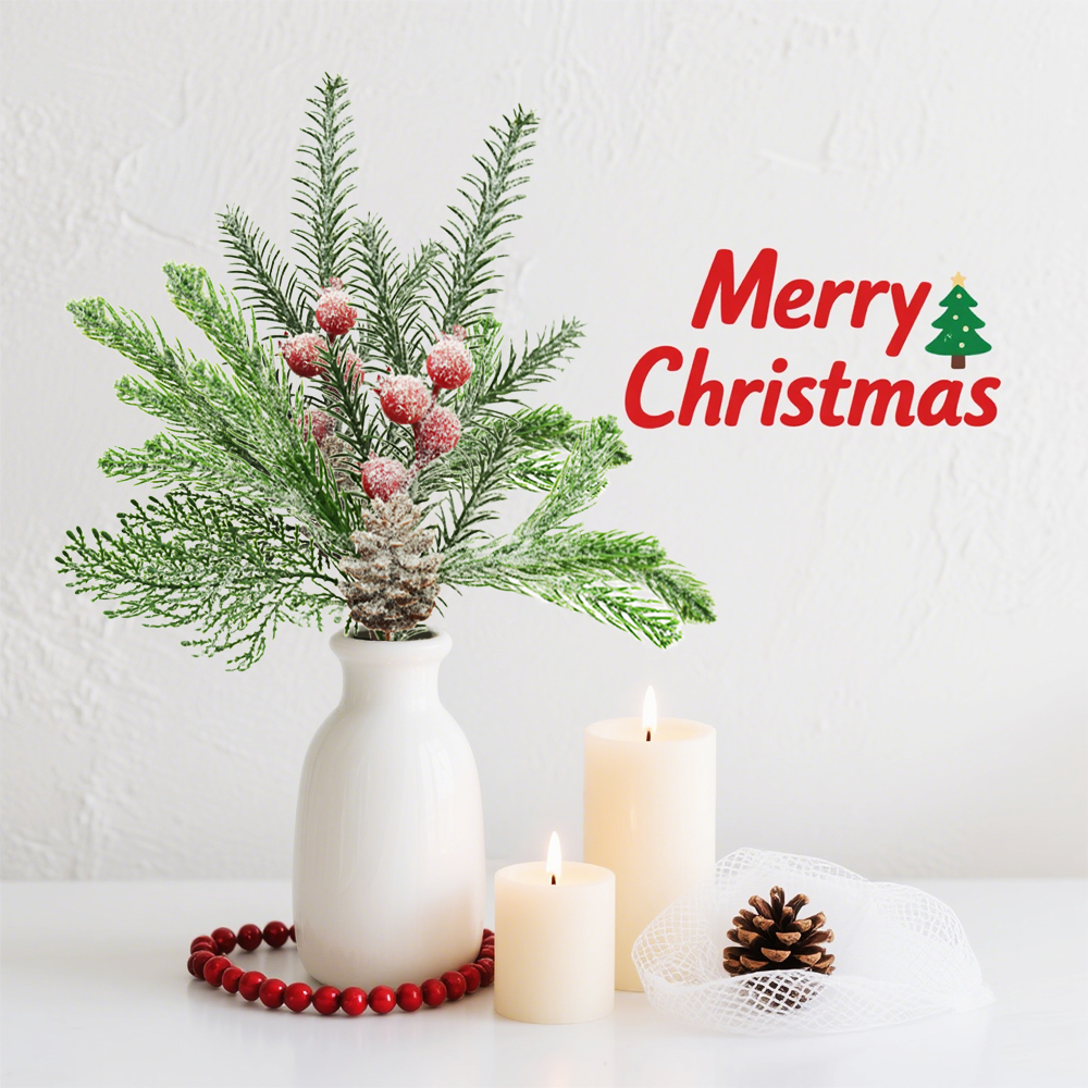 14 Green&Red Christmas Pine