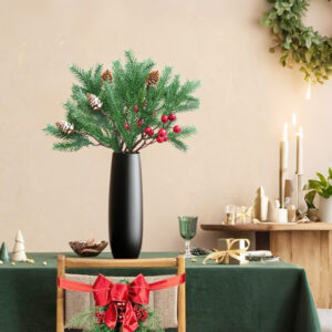 Artificial Pine Branch Red Berry