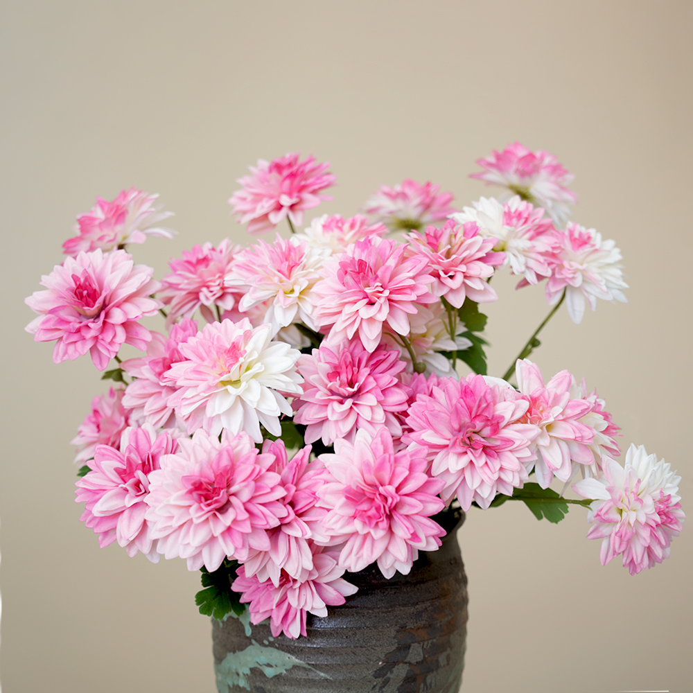 2 Artificial dahlia flower