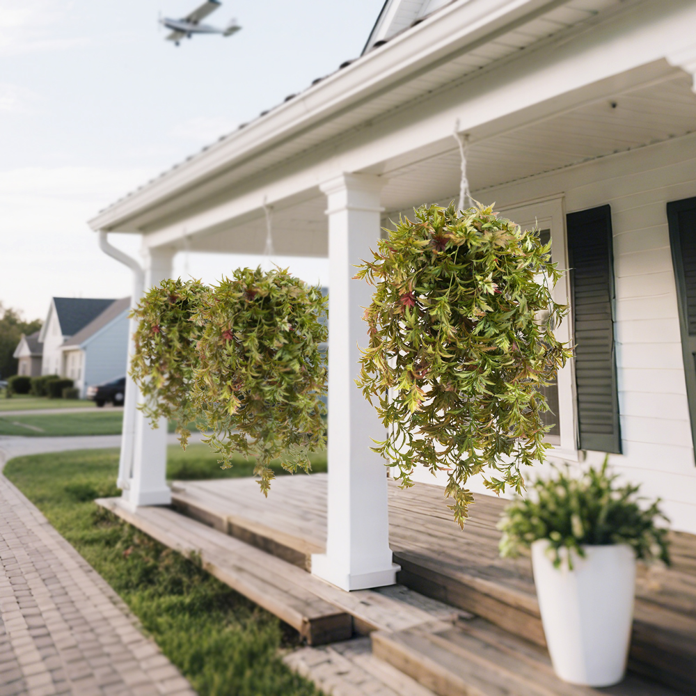 23 Artificial Plant Red Maple Leaf