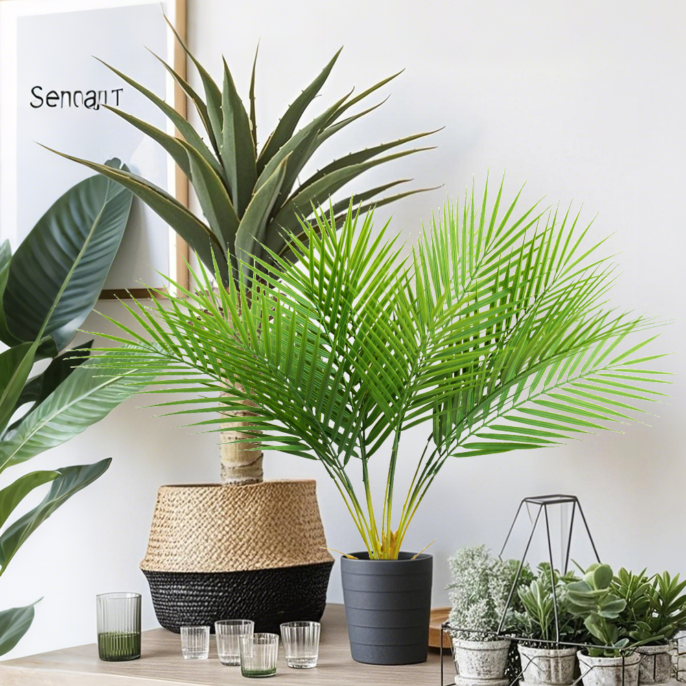 1组合 Artificial Palm Leaves