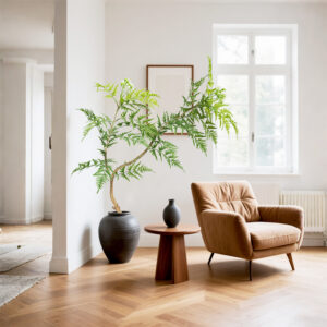 Artificial small flame potted plants