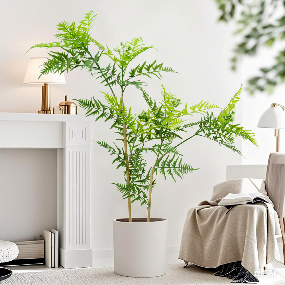 单5 Artificial small flame potted plants