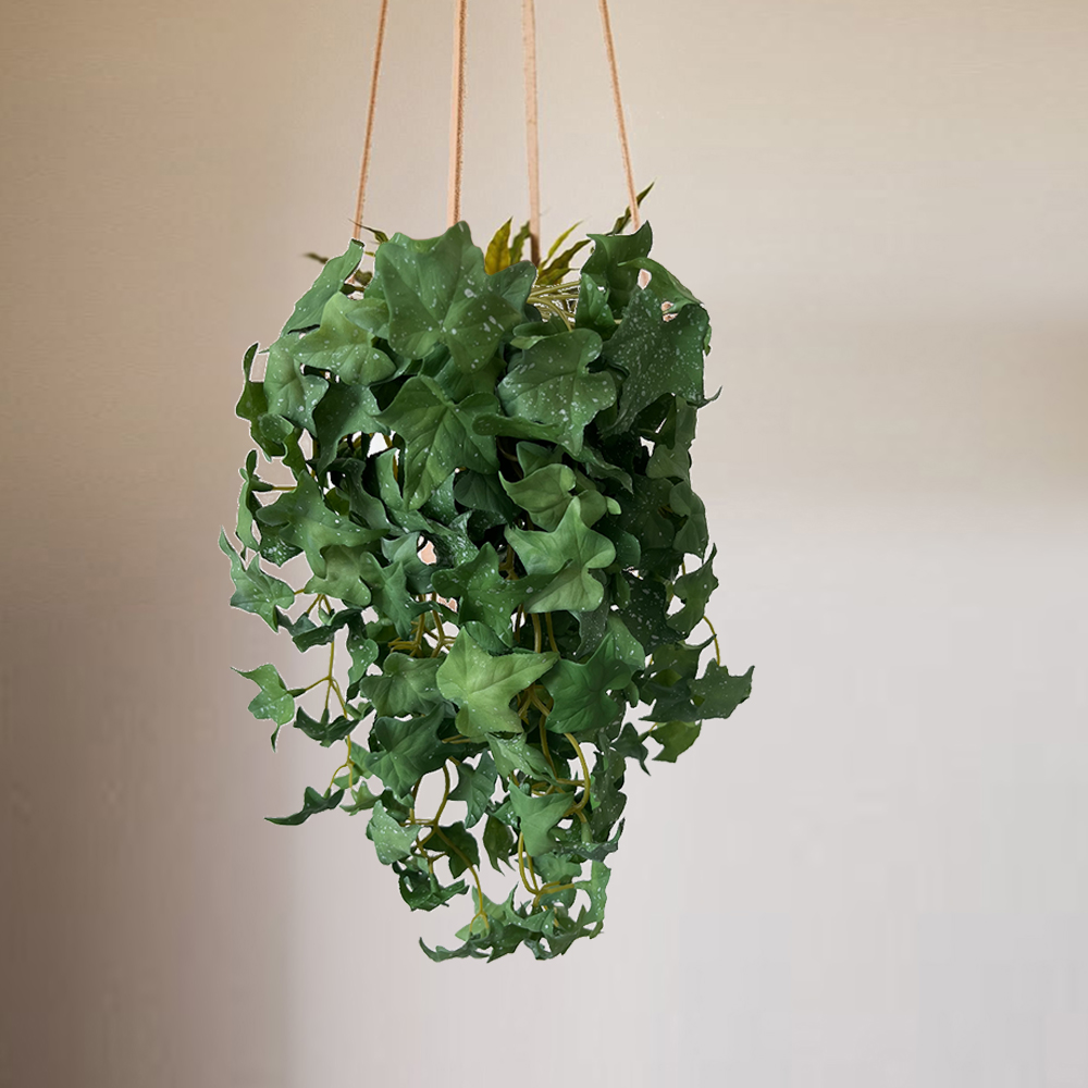 红掌叶垂吊绿色2 Artificial plant hanging green